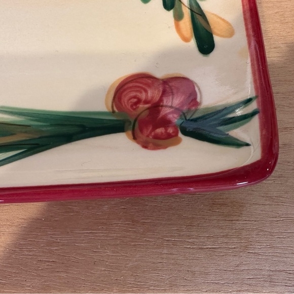 Gail Pittman Floral Ceramic Dining Set - Red and Green - Picture 9 of 12